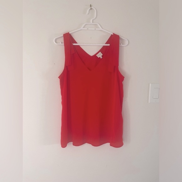 Red Flowy Tank/Blouse - Picture 1 of 6